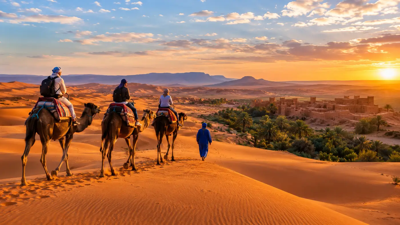 Itinerario de 3 días de excursión por el desierto de Marrakech a Merzouga
